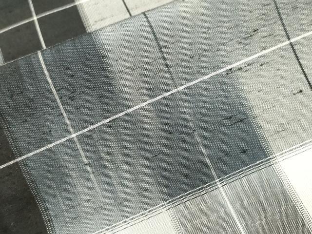 平和屋着物■上質な紬 格子 正絹 逸品 CABH9592ev