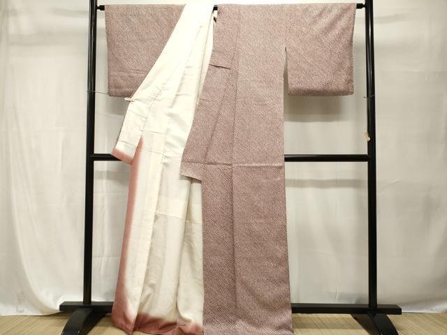平和屋着物■大変加工の良い総絞り小紋 正絹 逸品 CABH9596ev