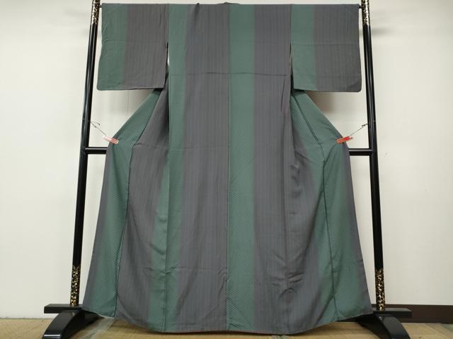 平和屋着物●上質な小紋 花菱間道 正絹 逸品 CABH9610ut