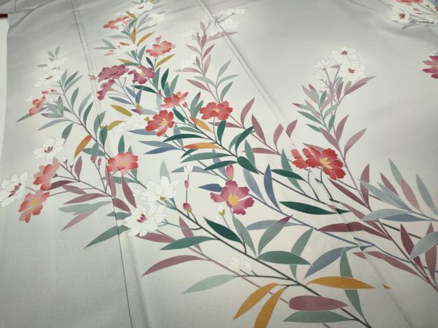 平和屋着物●訪問着 友禅 作家物 草花文 暈し染め 正絹 逸品 CABH9624ut