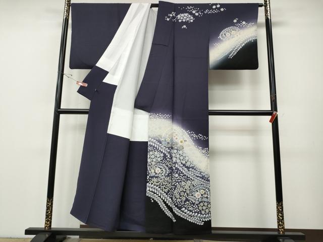 平和屋着物●訪問着 辻が花 暈し染め さが美扱い 正絹 逸品 CABH9625ut