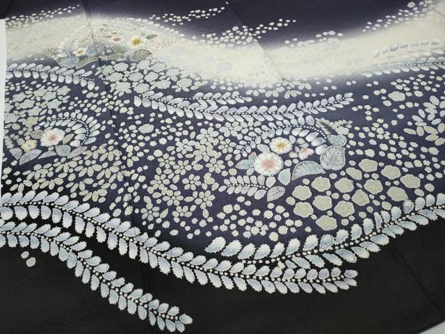 平和屋着物●訪問着 辻が花 暈し染め さが美扱い 正絹 逸品 CABH9625ut