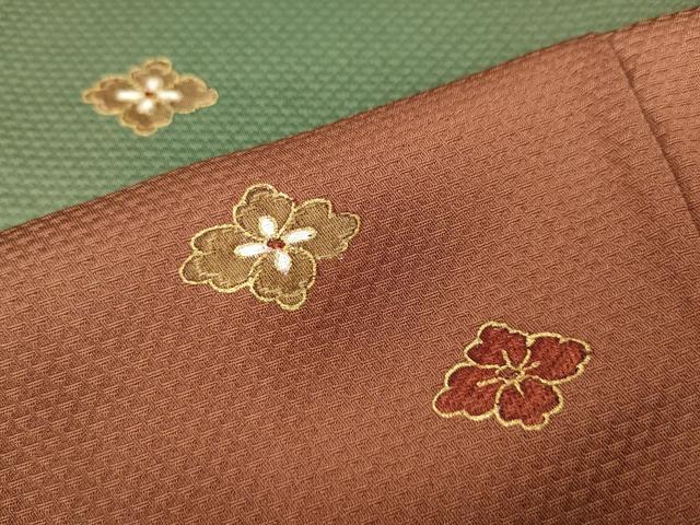平和屋着物●訪問着 刺繍 花菱文 金彩 正絹 逸品 CABH9633ut