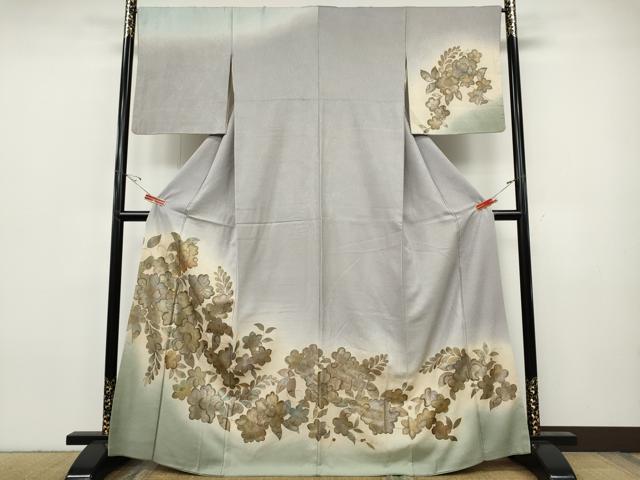 平和屋着物●訪問着 辻が花 暈し染め 金彩 正絹 逸品 CABH9655ut