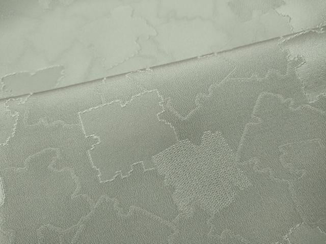 平和屋着物●上質な色無地 破れ色紙地紋 青磁鼠色 正絹 逸品 CABH9662ut