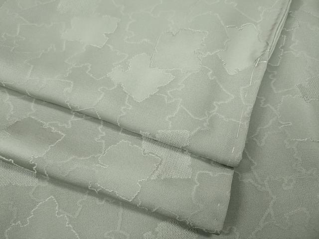 平和屋着物●上質な色無地 破れ色紙地紋 青磁鼠色 正絹 逸品 CABH9662ut