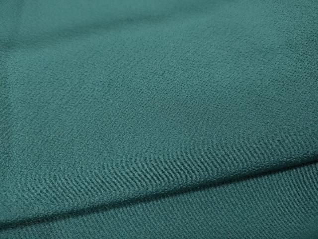 平和屋着物●上質な色無地 錆浅葱色 正絹 逸品 CABH9671ut
