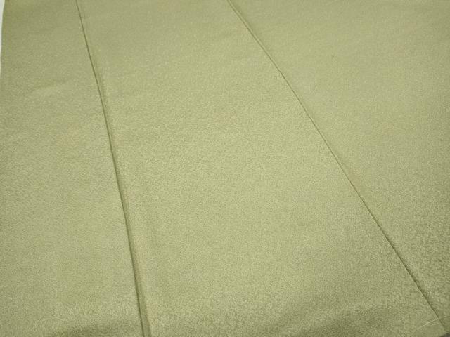 平和屋着物●上質な色無地 抹茶色 正絹 逸品 CABH9674ut
