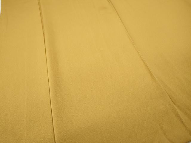 平和屋着物●上質な色無地 山吹茶色 やまと誂製 正絹 逸品 CABH9676ut