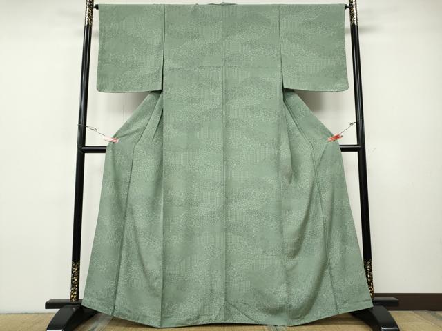 平和屋着物●江戸小紋 雲重ね寄せ小紋柄 正絹 逸品 CABH9681ut