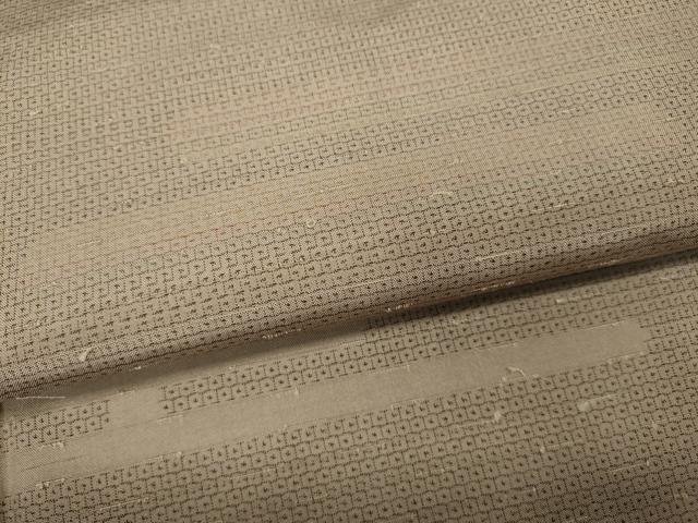 平和屋着物●上質な紬 100亀甲 エ霞文 正絹 逸品 未使用 CABH9713ut