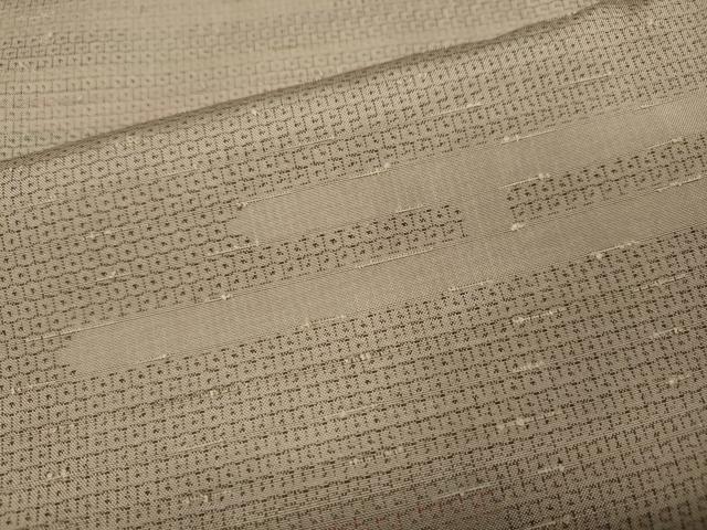 平和屋着物●上質な紬 100亀甲 エ霞文 正絹 逸品 未使用 CABH9713ut