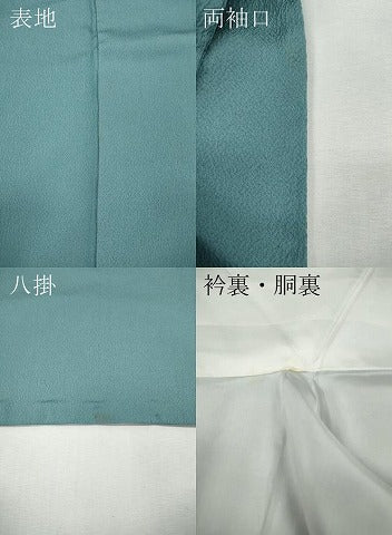 平和屋着物●上質な色無地 浅縹色 正絹 逸品 CABH9729ut