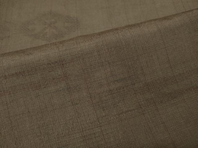 平和屋着物●上質な紬 菱吉祥文 正絹 逸品 CABH9735ut