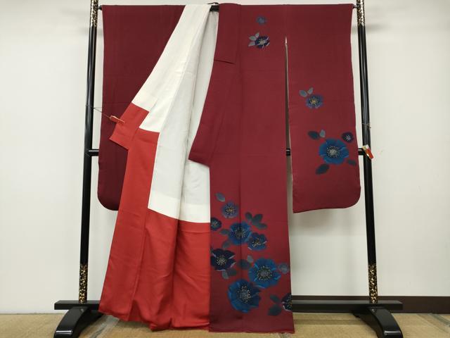 平和屋着物●豪華振袖 舞花文 金彩 正絹 逸品 CABH9740ut