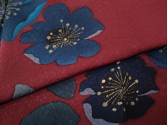平和屋着物●豪華振袖 舞花文 金彩 正絹 逸品 CABH9740ut
