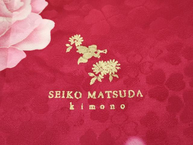 平和屋着物●松田聖子 SEIKOMATSUDA 振袖 刺繍 ハート レース 舞花文 暈し染め 金彩 正絹 逸品 CABH9743ut