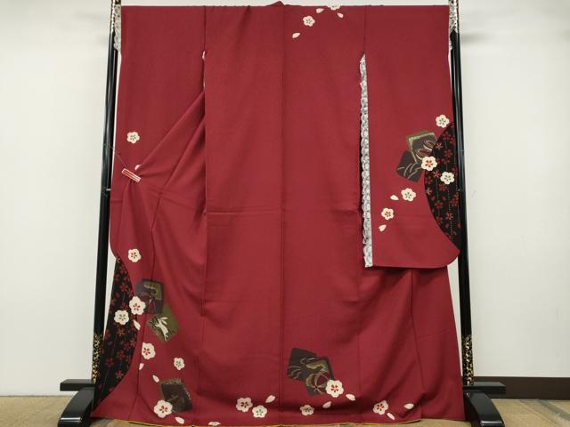 平和屋着物●豪華振袖 跳兎 色紙重ね糸巻き花文 金彩 正絹 逸品 CABH9747ut