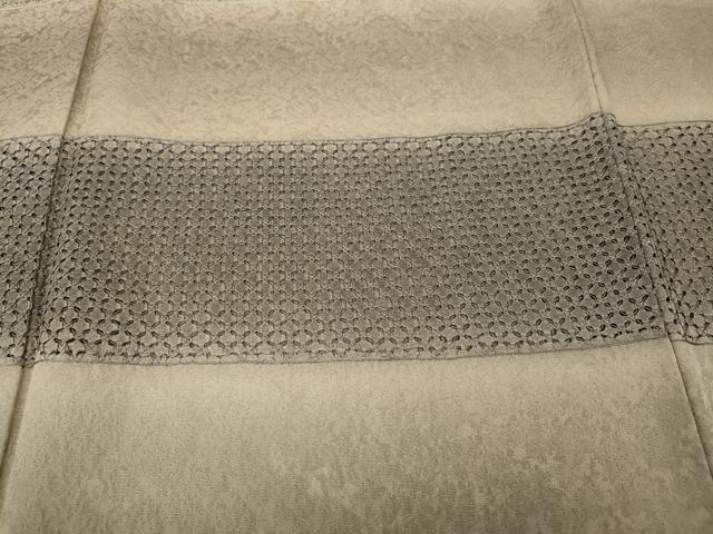 平和屋着物●中国三大刺繍 スワトウ刺繍 訪問着 横段文 暈し染め 正絹 逸品 CABH9761ut