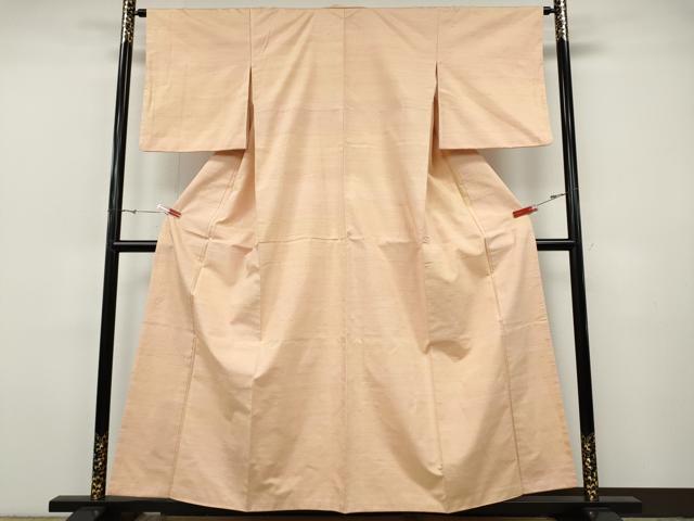 平和屋着物●紅花紬 米沢 霞文 正絹 逸品 CABH9763ut