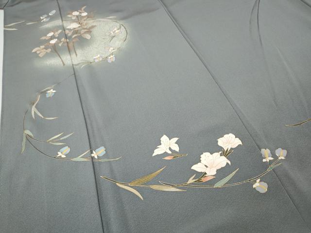 平和屋着物●訪問着 枝花文 暈し染め 金彩 正絹 逸品 CABH9767ut