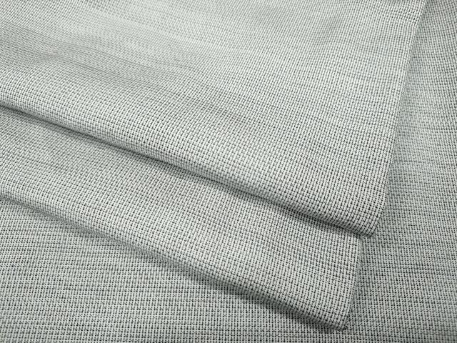 平和屋着物●本場大島紬 白大島 格子柄 正絹 逸品 CABH9779ut