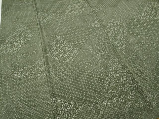 平和屋着物●江戸小紋 切嵌小花柄 正絹 逸品 CABH9788ut