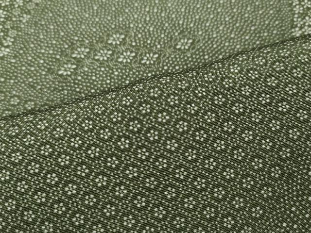平和屋着物●江戸小紋 切嵌小花柄 正絹 逸品 CABH9788ut