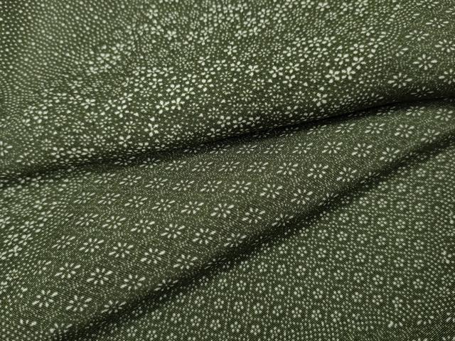 平和屋着物●江戸小紋 切嵌小花柄 正絹 逸品 CABH9788ut