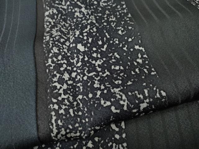 平和屋着物●上質な小紋 霞間道 たたき染め 正絹 逸品 CABH9807ut