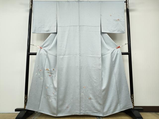 平和屋着物●訪問着 刺繍 打ち出の小槌 舞花文 金彩 正絹 逸品 CABH9810ut
