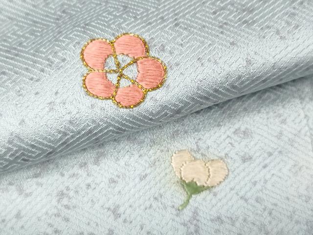 平和屋着物●訪問着 刺繍 打ち出の小槌 舞花文 金彩 正絹 逸品 CABH9810ut
