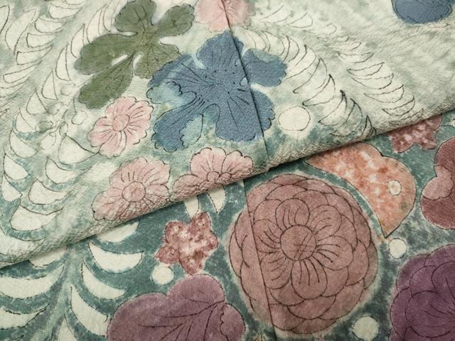 平和屋着物●訪問着 辻が花 暈し染め 正絹 逸品 CABH9823ut
