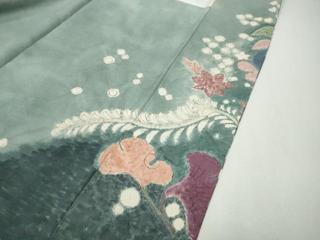 平和屋着物●訪問着 辻が花 暈し染め 正絹 逸品 CABH9823ut