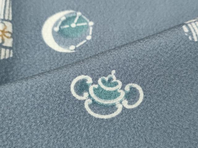 平和屋着物●上質な小紋 吉祥花文 正絹 逸品 CABH9827ut