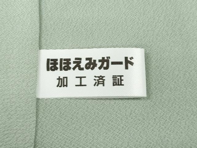 平和屋着物●中国三大刺繍 相良刺繍 総刺繍 小紋 枝葉文 正絹 逸品 CABH9830ut