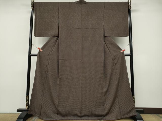 平和屋着物●江戸小紋 角通し 正絹 逸品 未使用 CABH9833ut