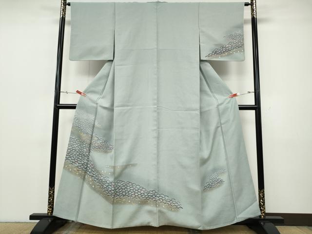 平和屋着物●訪問着 松 箔散らし 金銀彩 正絹 逸品 CABH9836ut