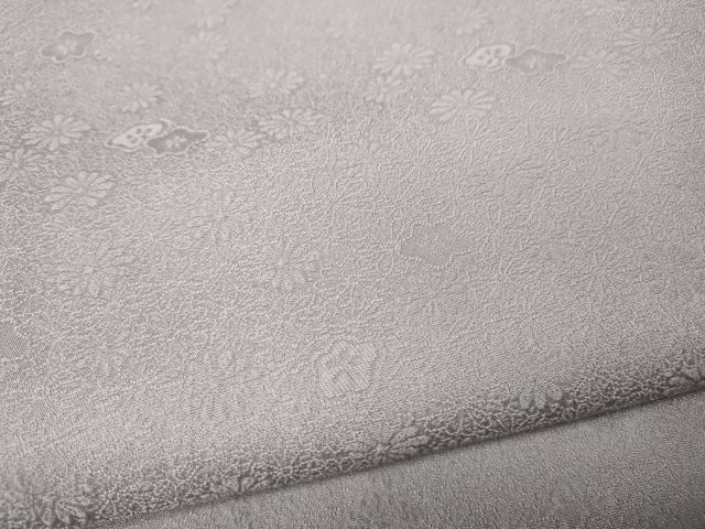 平和屋着物●上質な色無地 舞花地紋 白藤色 正絹 逸品 CABH9857ut