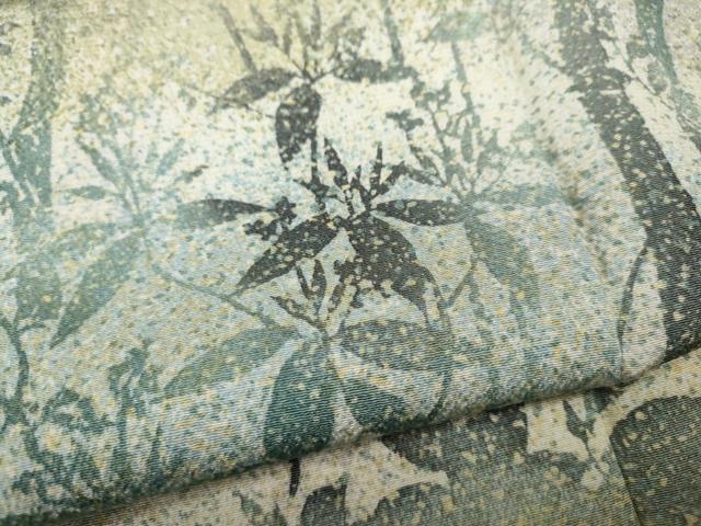 平和屋着物●訪問着 樹林文 シルエット 正絹 逸品 CABH9865ut