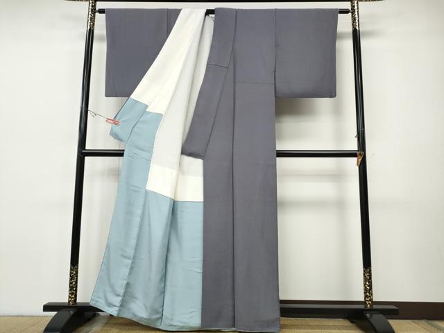 平和屋着物●京加賀友禅 百貫達雄 江戸小紋 角通し 正絹 逸品 CABH9872ut