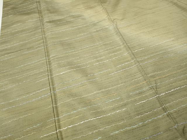 平和屋着物●本場縞大島紬 訪問着 刺繍 横段霞文 正絹 逸品 CABH9886ut