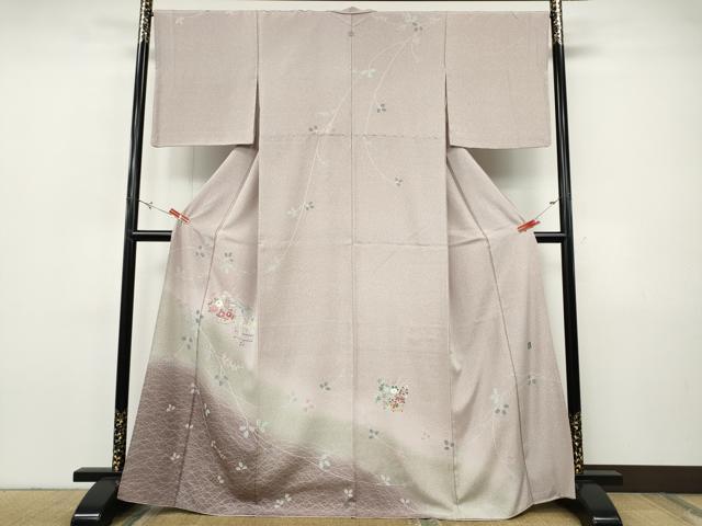 平和屋着物●訪問着 友禅 作家物 花籠文 暈し染め 正絹 逸品 CABH9900ut