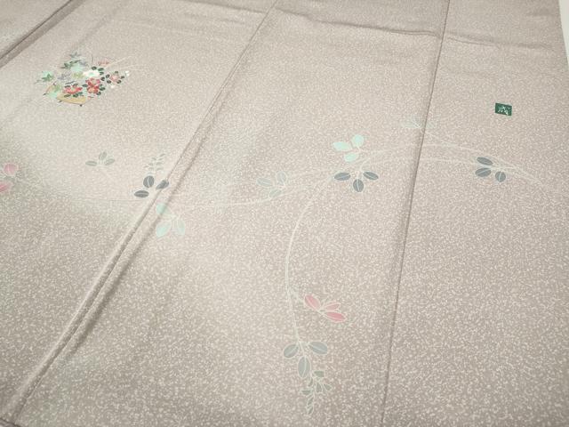 平和屋着物●訪問着 友禅 作家物 花籠文 暈し染め 正絹 逸品 CABH9900ut