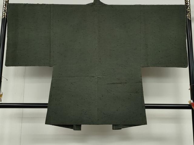 平和屋着物●男性 紬 アンサンブル 霞文 正絹 逸品 CABH9911ut