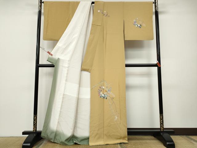 平和屋着物●訪問着 友禅 作家物 花丸文 正絹 逸品 CABH9932ut