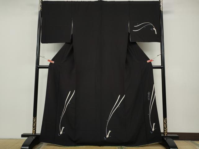 平和屋着物●世界的人形師 辻村寿三郎 ジュサブロー 訪問着 兎 舞桜文 正絹 逸品 CABH9946ut