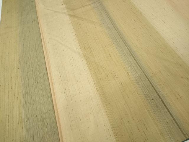 平和屋着物●ぜんまい紬 間道 正絹 逸品 CABH9948ut