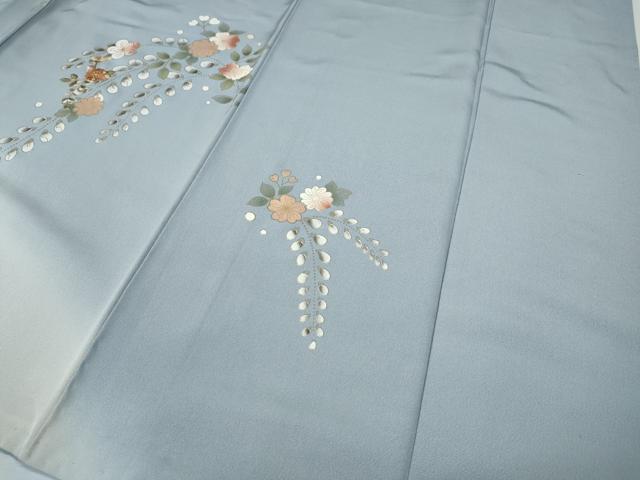 平和屋着物●中国三大刺繍 スワトウ刺繍 訪問着 螺鈿 雪輪花文 暈し染め 金彩 正絹 逸品 CABH9951ut