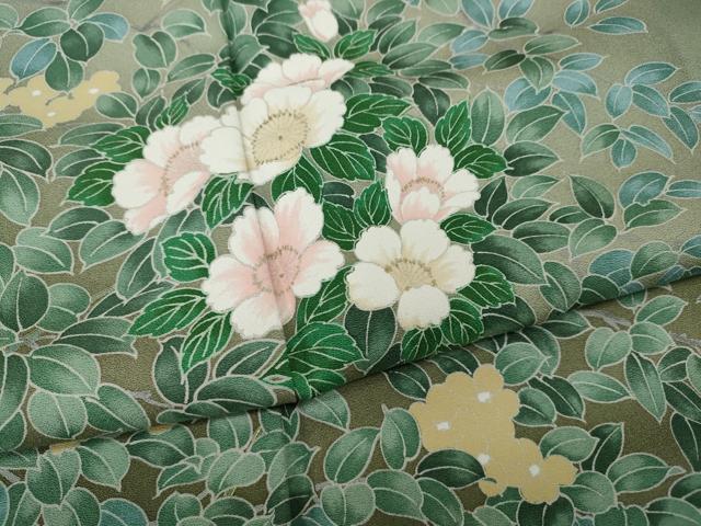 平和屋着物●訪問着 草花文 金彩 正絹 逸品 未使用 CABH9959ut